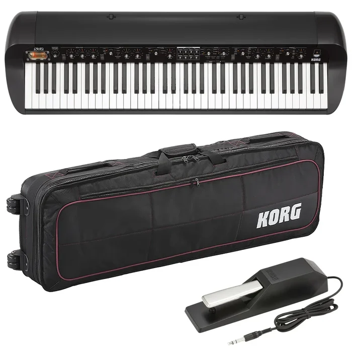 Korg SV-2 73 Stage Vintage Piano – Black CARRY BAG KIT