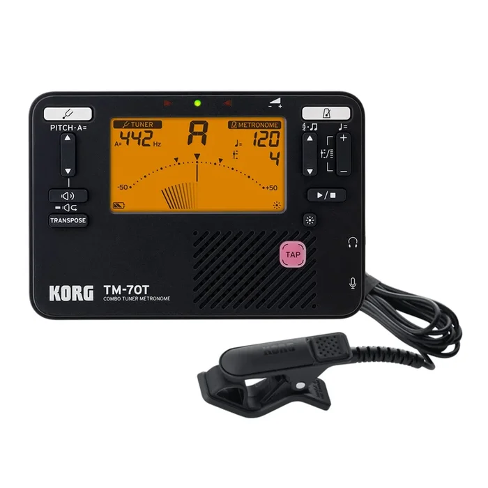 KORG TM-70T Combo Tuner Metronome with CM-400 Contact Microphone