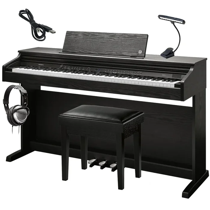 Kurzweil CUP E1 Digital Piano – Dark Rosewood COMPLETE HOME BUNDLE