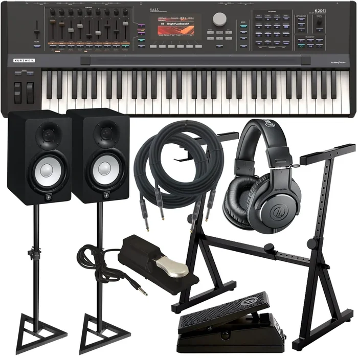 Kurzweil K2061 Synthesizer Workstation STUDIO ESSENTIALS BUNDLE