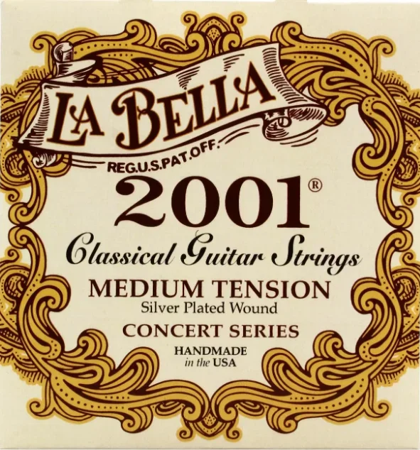 La Bella 2001 Classical Guitar Strings Medium Tension Guitar Strings