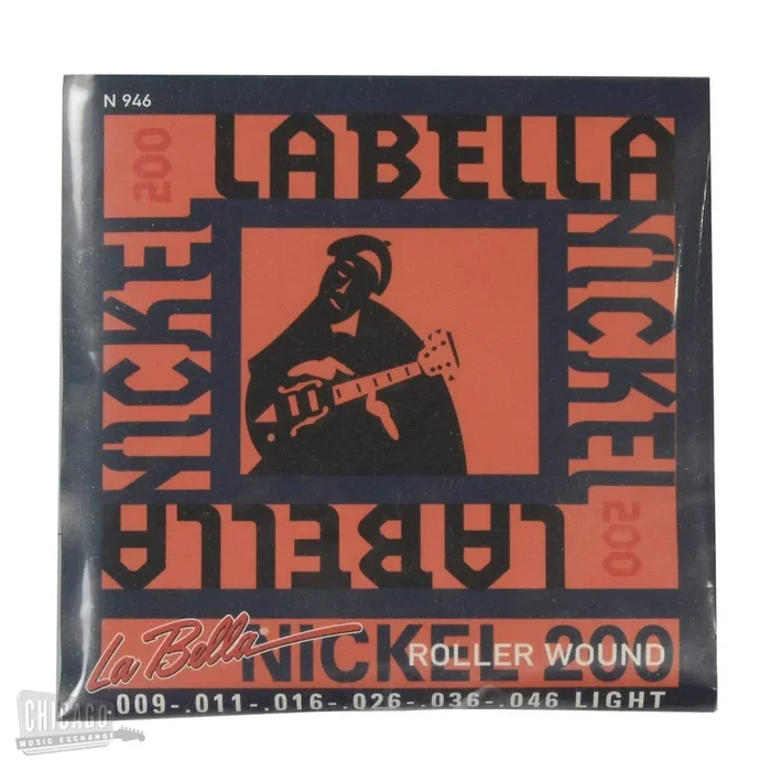 La Bella N946 Electric Guitar Nickel Roller Wound Strings Lite 9-46