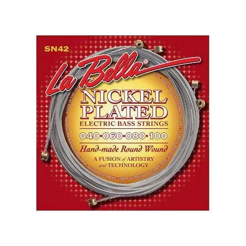 La Bella SN42 Nickel-Plated Round Wound Custom Light 40-100