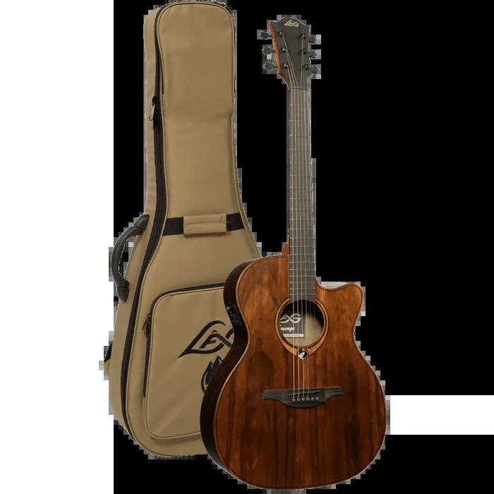 Lâg Sauvage-ACE Auditorium Cutaway Acoustic-Electric Guitar With Gigbag