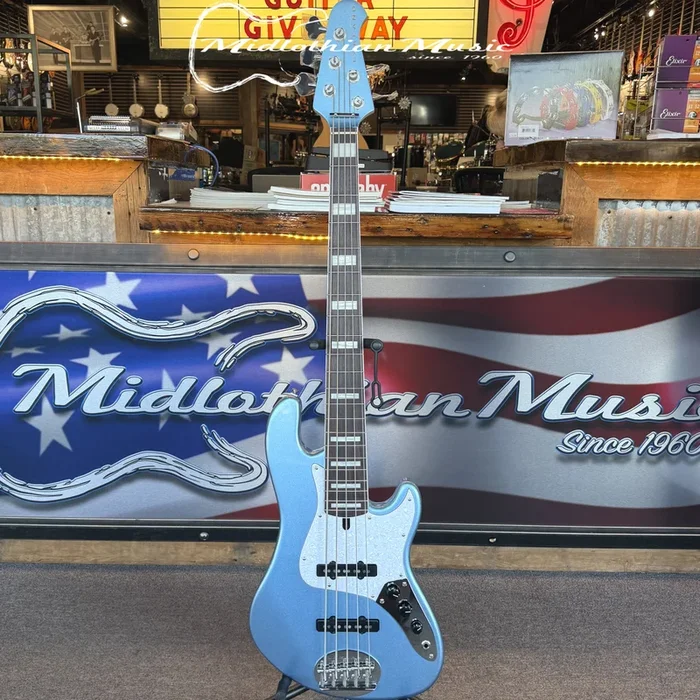 Lakland Skyline Darryl Jones DJ-5 – 5-String Bass Guitar – Lake Placid Blue Finish w/FREE GATOR GIG BAG