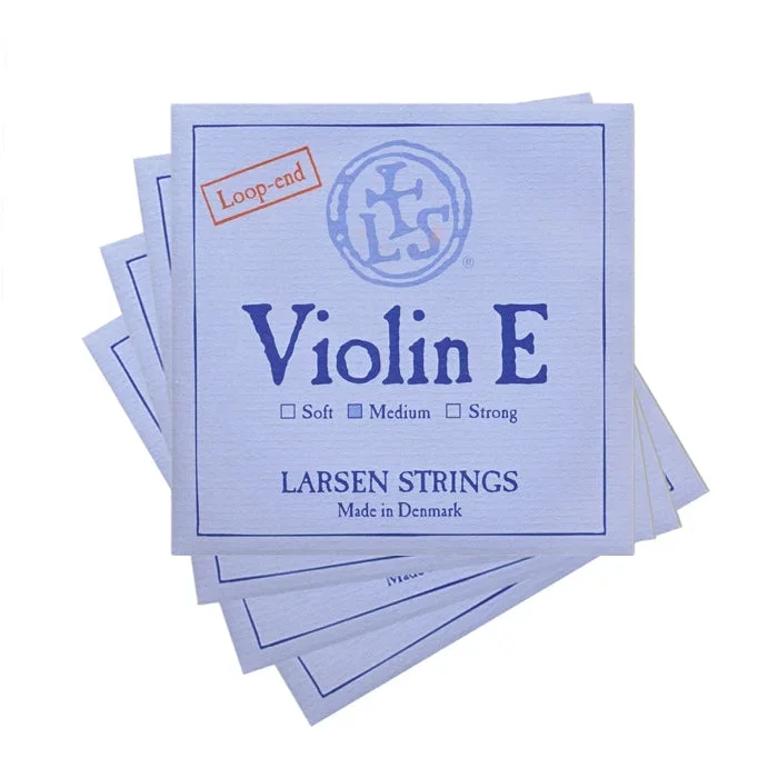 Larsen Violin String Set – 4/4 – Medium Gauge with Loop E