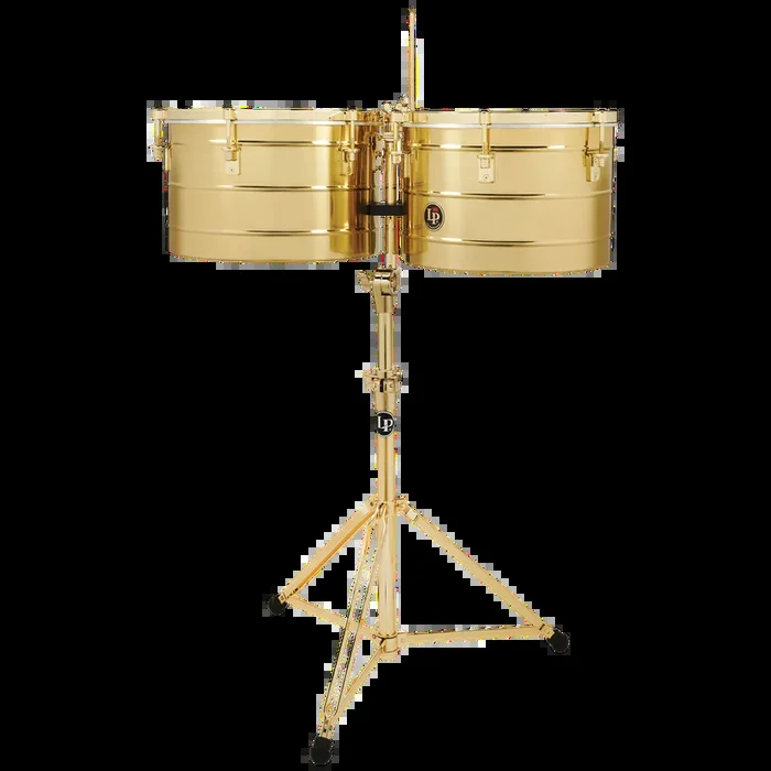 Latin Percussion LP258-BGD Prestige Timbales – Full Chromed Gold Finish