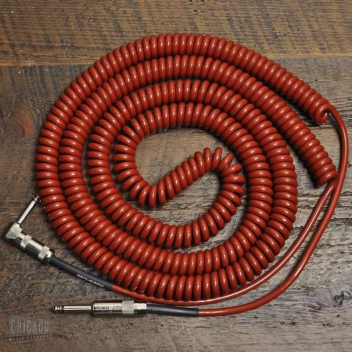 Lava Super Coil Instrument Cable 35′ Angle-Straight – Metallic Red