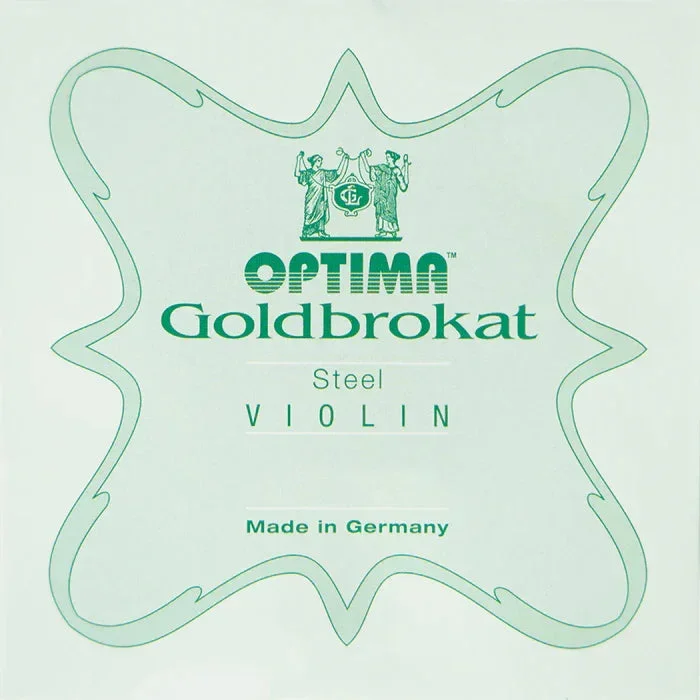 Lenzner Optima Goldbrokat Violin E String – Gauge 24 (Extra Light); Loop End