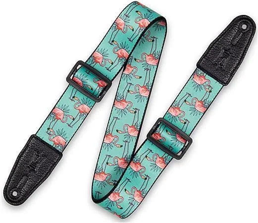 Levy’s MPD2-121 Polyester Guitar Strap Flamingos