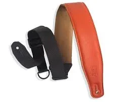 Levy’s MRHGS-ORG Garment Leather Guitar Strap – Orange