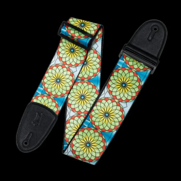 Levy’s Stained Glass Guitar Strap – Spring Bloom