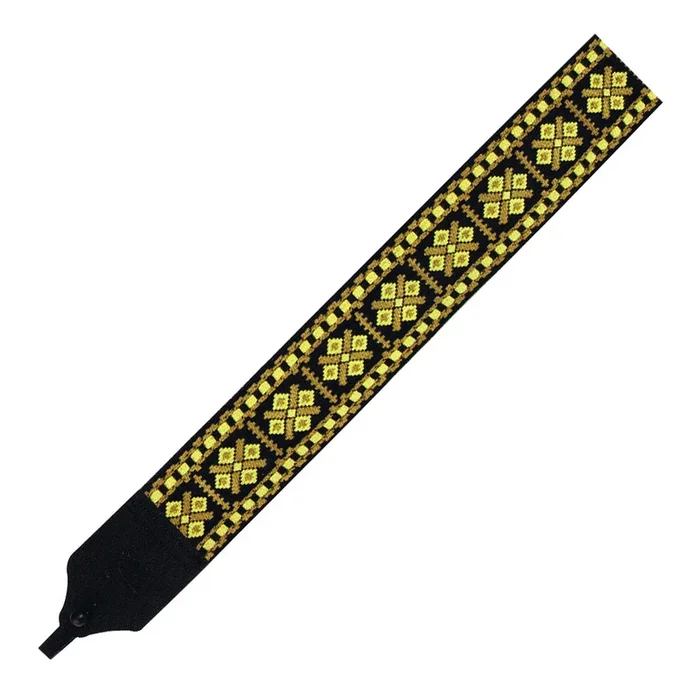 LM 2″ Retro Banjo Jacquard Strap – Yellow