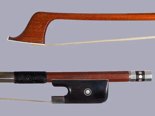 *LOTHAR SEIFERT* French bass bow, engraved silver & ebony | Metzler Violins