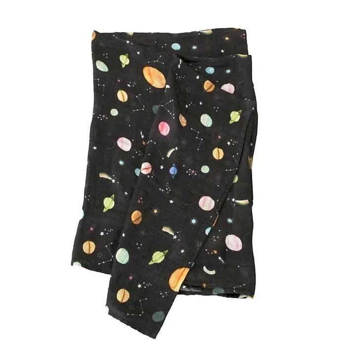 Loulou Lollipop muslin swaddle – Planets