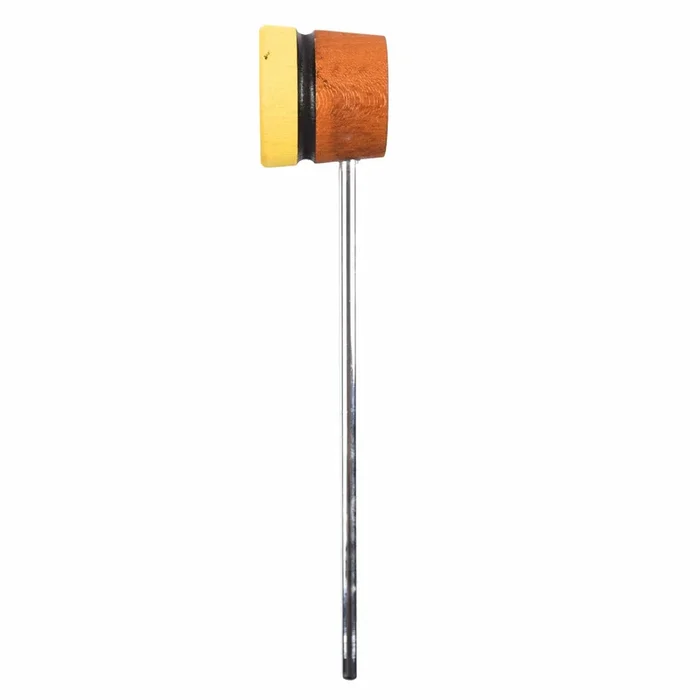 Low Boy Lightweight Wood Bass Drum Beater Amber/Yellow w/Black Stripe