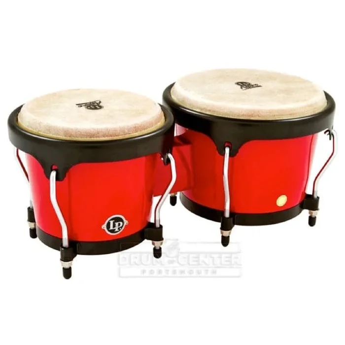 LP Aspire Fiberglass Bongos Red Finish