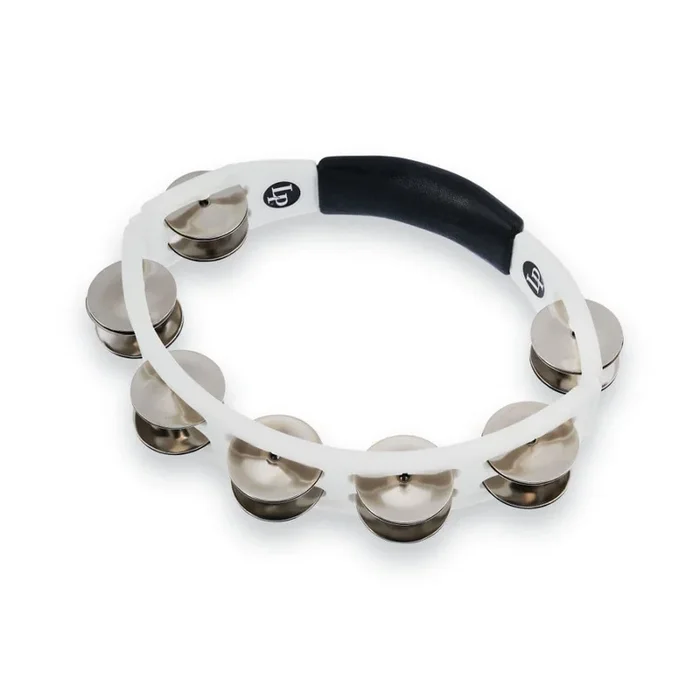 LP Cyclops Jingle Tambourine Steel/White/Hand Held