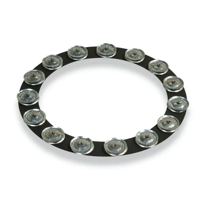 LP Latin Percussion 14″ Tambo-ring Black Sand w/Galvanized Steel Jingles