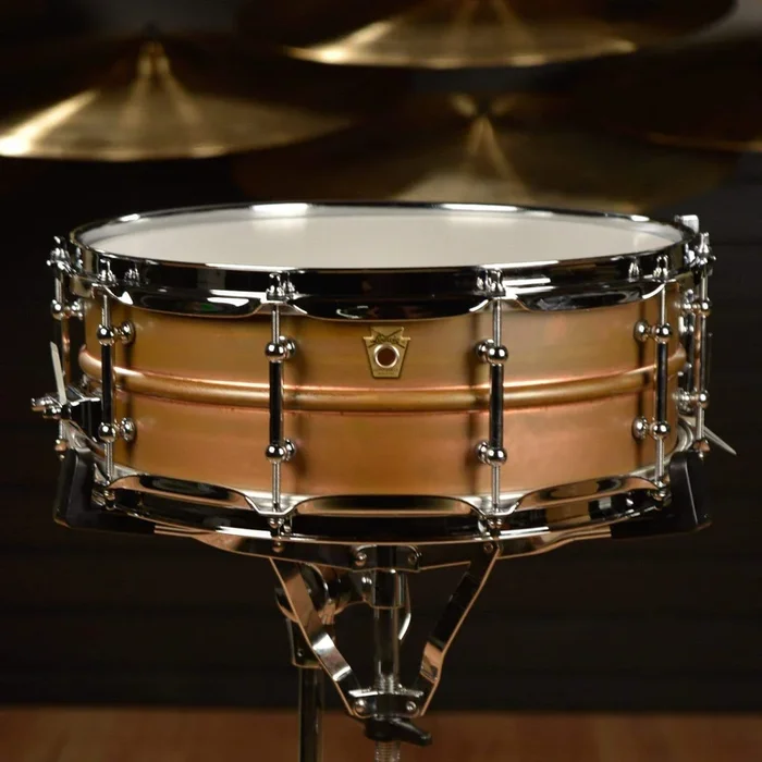 Ludwig 5×14 Raw Copper Phonic Snare Drum w/Tube Lugs