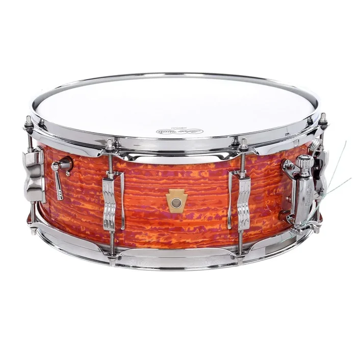 Ludwig 5.5×14 Legacy Mahogany Jazz Fest Snare Drum Mod Orange