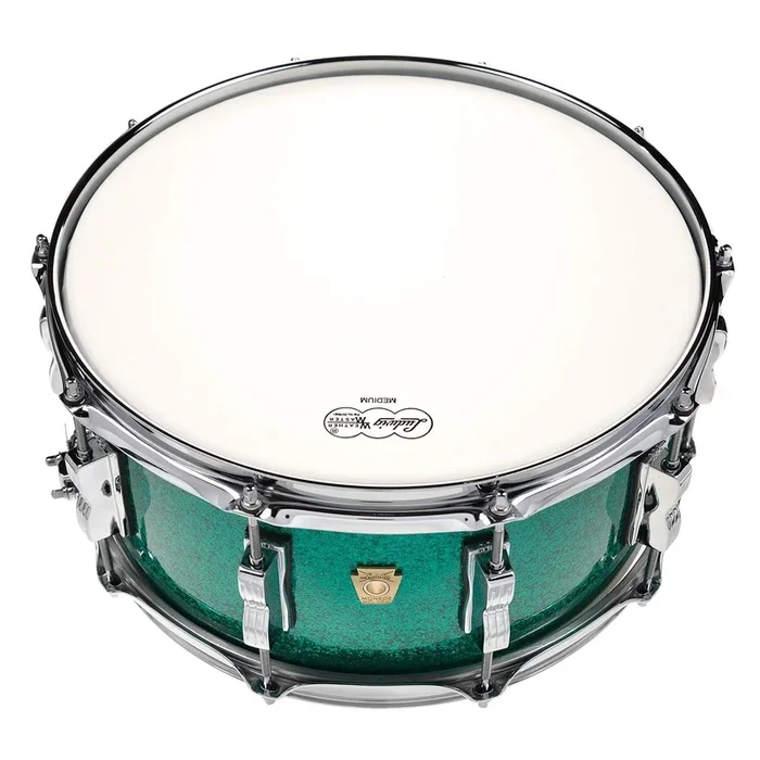 Ludwig 6.5×14 Classic Maple Snare Drum Green Sparkle
