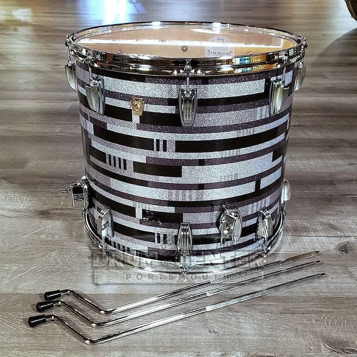 Ludwig Classic Maple Digital Black Sparkle 18×16 Floor Tom