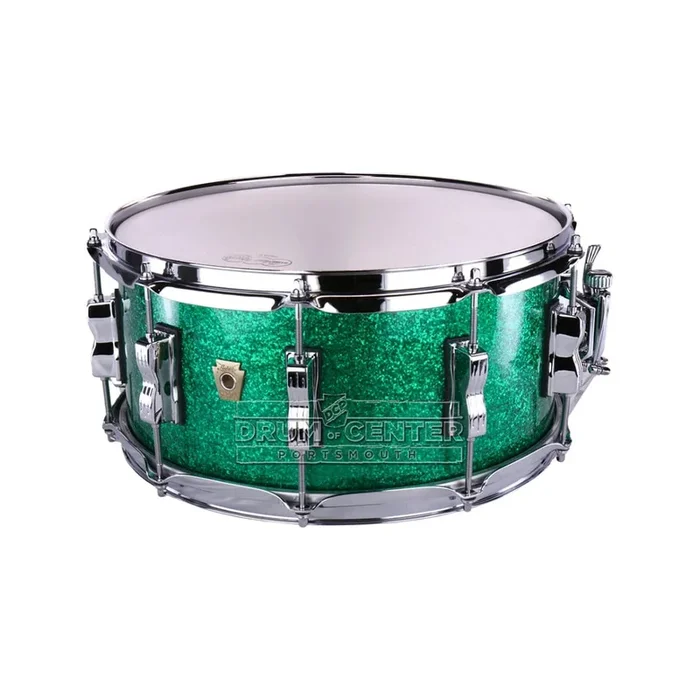 Ludwig Classic Maple Snare Drum 14×6.5 Green Sparkle