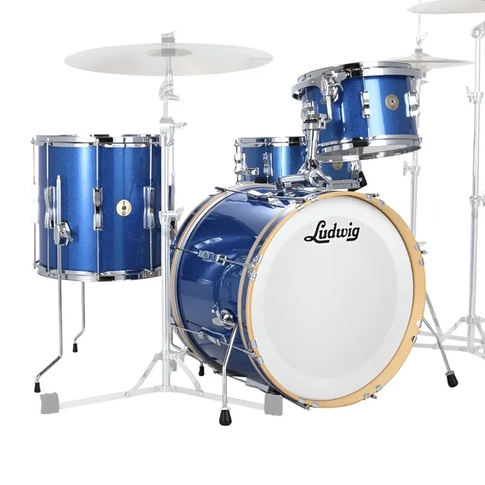 Ludwig Continental Club Fab Plus Shell Pack – Blue Sparkle