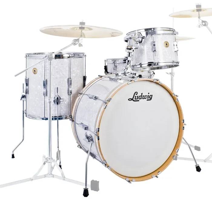 Ludwig Continental Club Fab Plus Shell Pack – White Marine Pearl