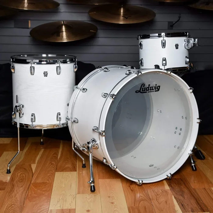 Ludwig Keystone X 13/16/24 3pc. Drum Kit Snow White