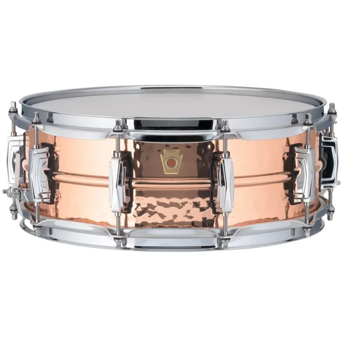 Ludwig LC660K Copper Phonic 5×14 Hammered Smooth Polished Shell, Imperial Lugs Snare Drum