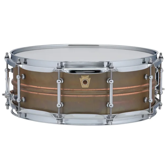 Ludwig LC661T Copper Phonic 5×14 “RAW” Natural Patina Shell, Tube Lugs Snare Drum