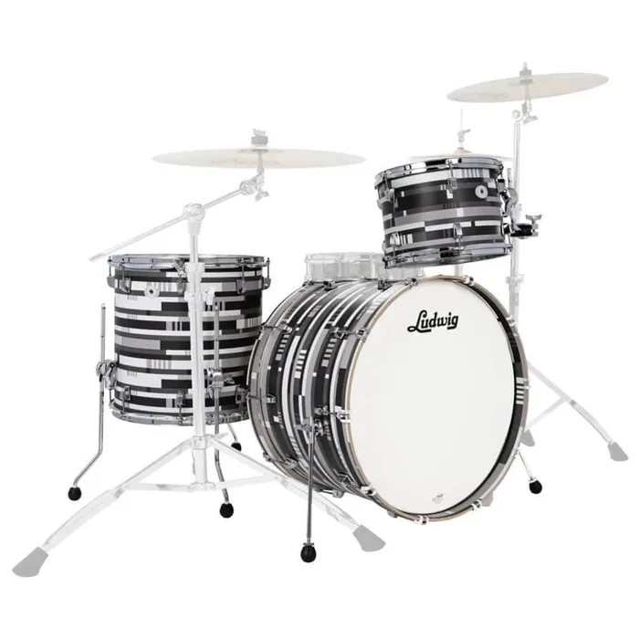 Ludwig Neusonic 3pc Fab Drum Set Digital Black Oyster