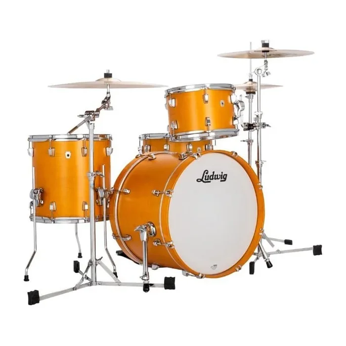 Ludwig Neusonic Downbeat 3pc Drum Set Satin Golden Slumbers