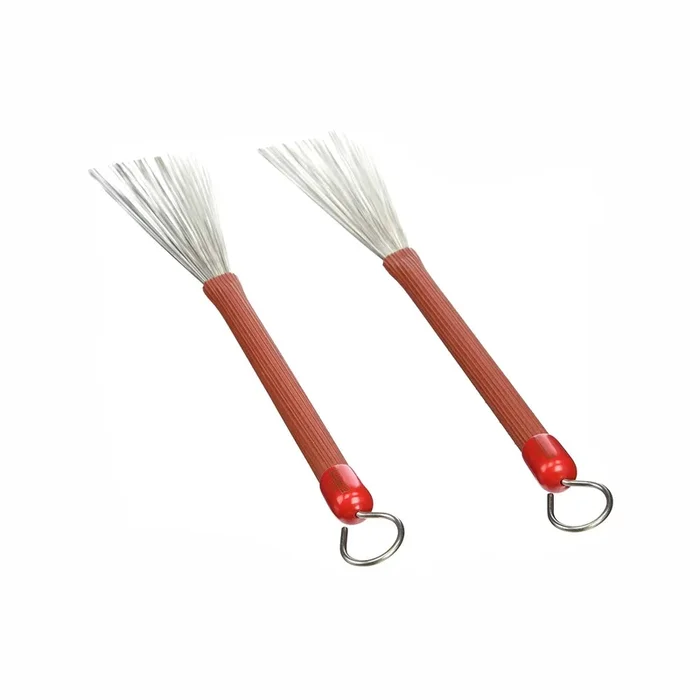 Ludwig Red Groove Handle Brushes w/Loop End