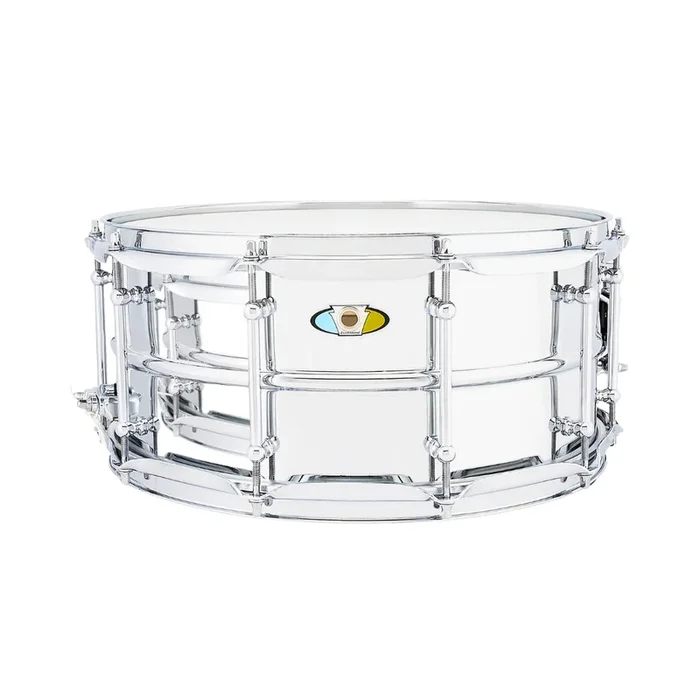 Ludwig Supralite Steel Snare 6.5″ X 14″ with P88i Throw Off