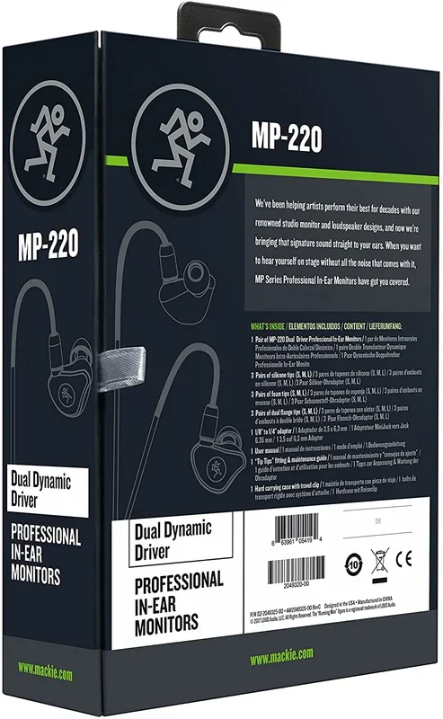 Mackie – MP-220 Dual Dynamic In Ear