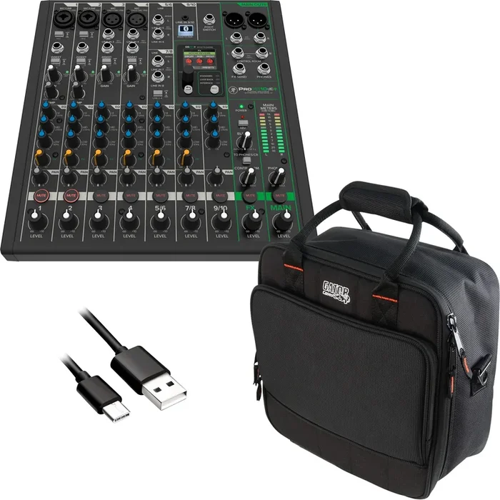 Mackie ProFX10v3+ 10 Channel Mixer CARRY BAG KIT