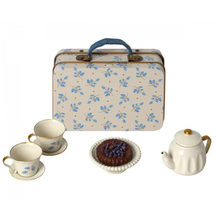Maileg afternoon treat for mouse – blue madelaine