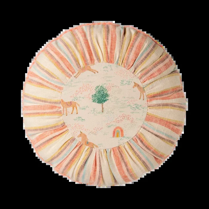Maileg cushion round, small – unicorn