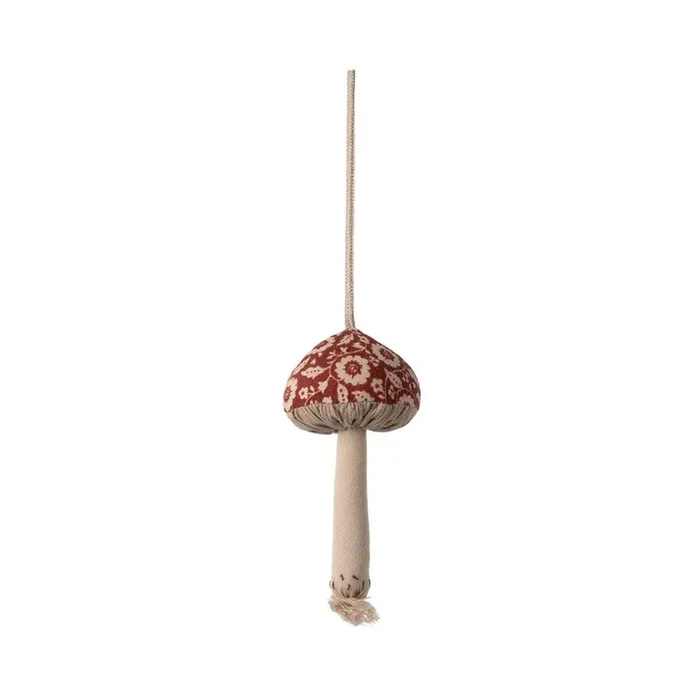 Maileg mushroom ornament – winter flower red