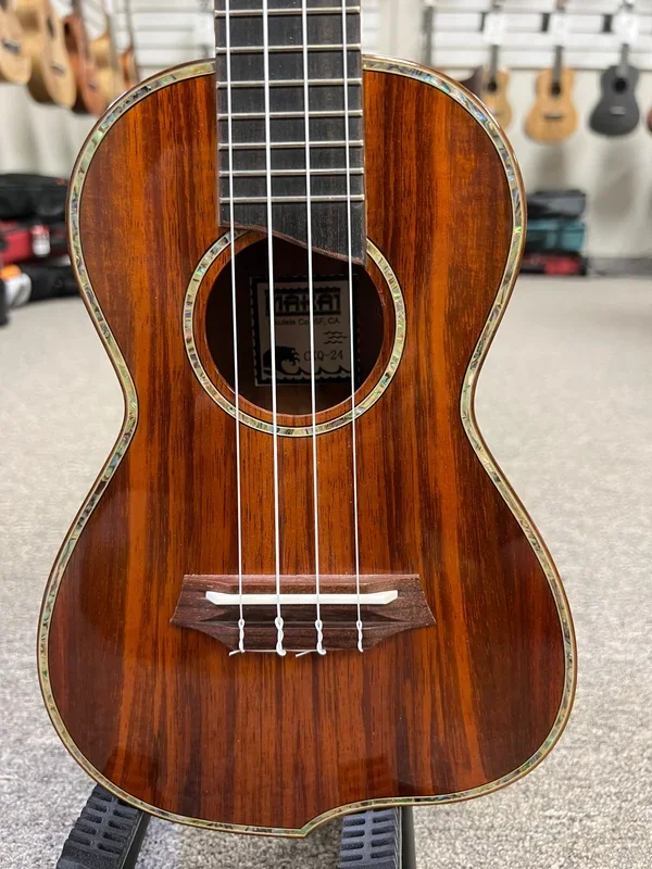 Makai CKQ-24 Solid Koa Concert Q-Shaped Ukulele w/Case – Pre Loved