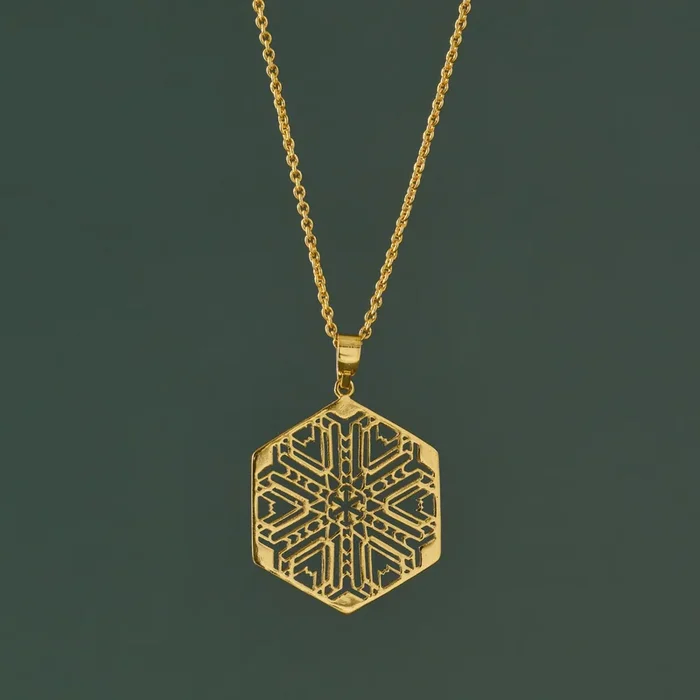 Mandala Brass Medallion Necklace