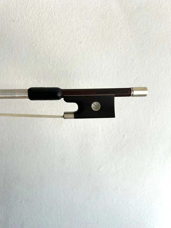 MANOEL FRANCISCO (IPE) nickel half-mounted violin bow, Brazil