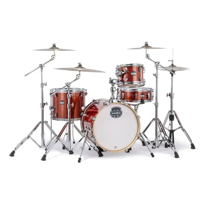 Mapex Mars Birch 4pc Bop Drum Set Blood Orange Sparkle