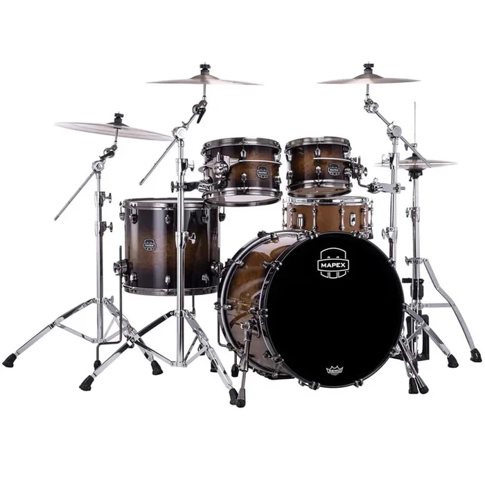 Mapex Saturn Evolution Classic 4pc Birch Drum Set Exotic Night Forest Burst