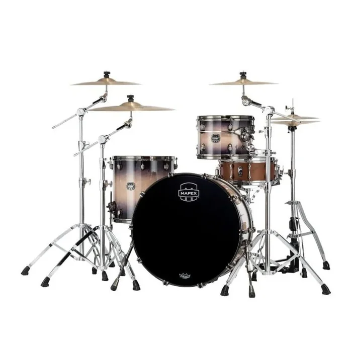 Mapex Saturn Evolution Hybrid Powerhouse Rock 3 Pc Drum Set w/o Snare 24/13/16 Exotic Violet Burst