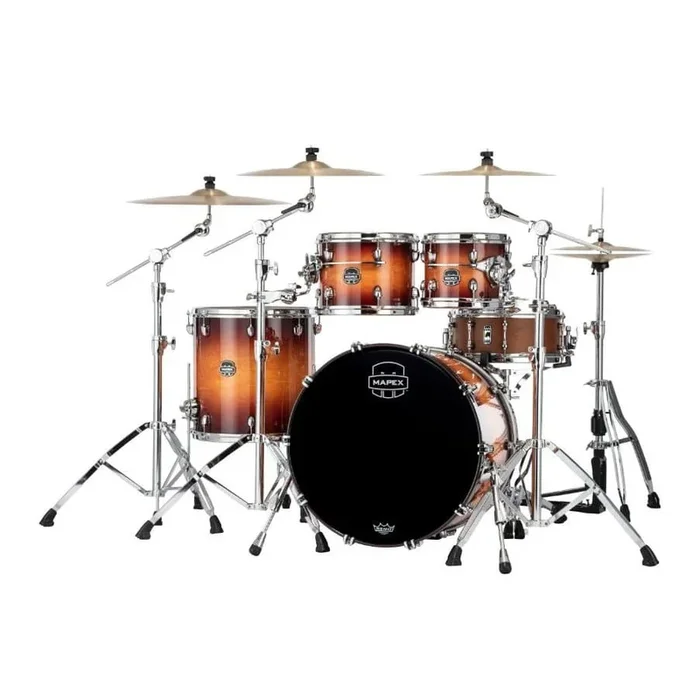 Mapex Saturn Evolution Rock 4 Pc Maple Drum Set w/o Snare 22/10/12/16 Exotic Sunburst