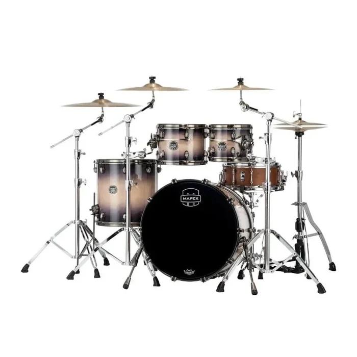 Mapex Saturn Evolution Rock 4 Pc Maple Drum Set w/o Snare 22/10/12/16 Exotic Violet Burst
